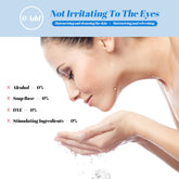 300ML Micellar Water Makeup Remover, gently removes makeup, contains hyaluronic acid, suitable for sensitive skin, cleanses and moisturizes skin